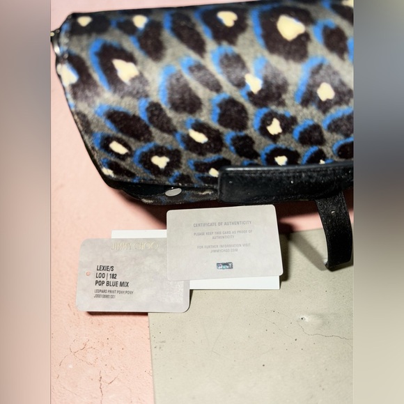 Jimmy Choo Lexie Small Leopard Print Pony Bag - Picture 3 of 7